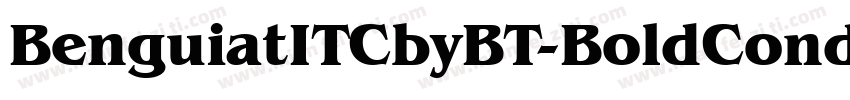 BenguiatITCbyBT-BoldCondItalic字体转换