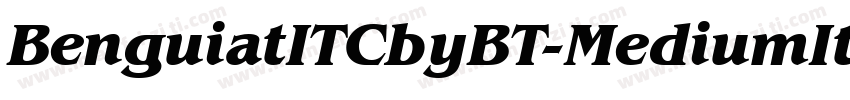 BenguiatITCbyBT-MediumItalic字体转换