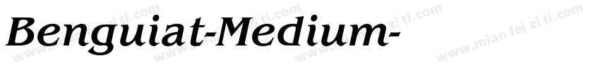 Benguiat-Medium字体转换