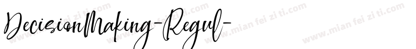 DecisionMaking-Regul字体转换