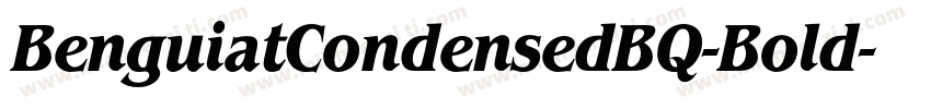 BenguiatCondensedBQ-Bold字体转换