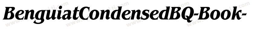 BenguiatCondensedBQ-Book字体转换