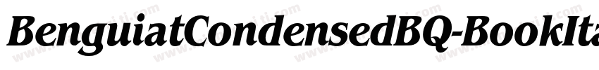 BenguiatCondensedBQ-BookItalic字体转换