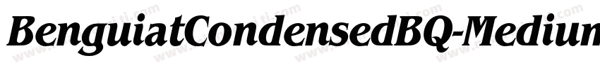 BenguiatCondensedBQ-MediumItalic字体转换