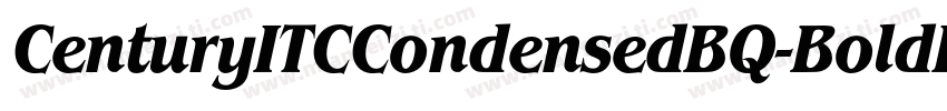 CenturyITCCondensedBQ-BoldItalic字体转换