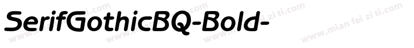 SerifGothicBQ-Bold字体转换