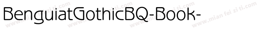 BenguiatGothicBQ-Book字体转换