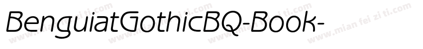 BenguiatGothicBQ-Book字体转换
