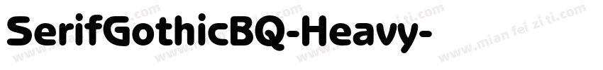 SerifGothicBQ-Heavy字体转换