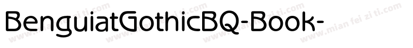 BenguiatGothicBQ-Book字体转换