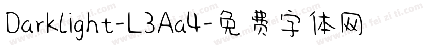Darklight-L3Aa4字体转换