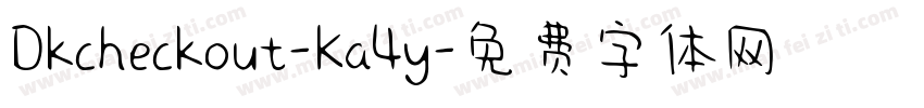 Dkcheckout-Ka4y字体转换
