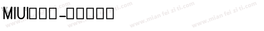 MIUI小枣体字体转换