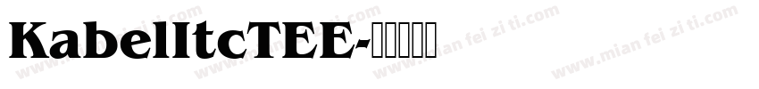KabelItcTEE字体转换