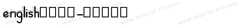 english四线三格字体转换