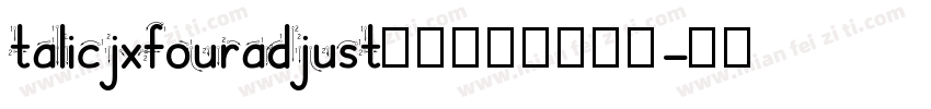 talicjxfouradjust四线三格字体下载字体转换