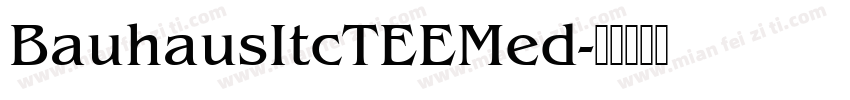 BauhausItcTEEMed字体转换