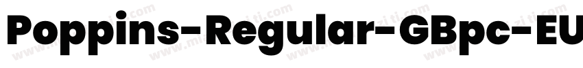 Poppins-Regular-GBpc-EUC-H字体转换