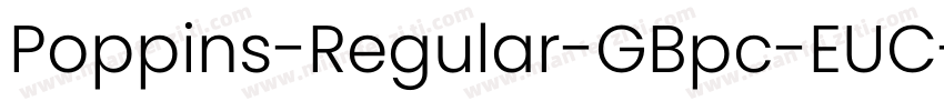 Poppins-Regular-GBpc-EUC-H字体转换