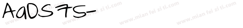 AaOS小猫字母修符75字体转换