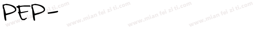 PEP课本英文手写字体字体转换