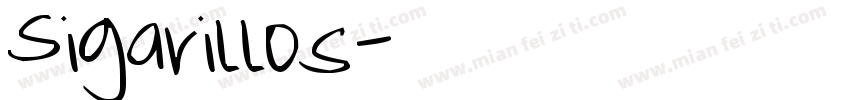 Sigarillos手写圆体英文字体转换