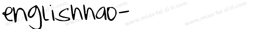 englishhao小学英文字母手字体转换