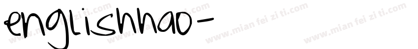 englishhao小学英语英文字母手写字体转换