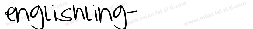 英文手写书写字体englishling字体转换