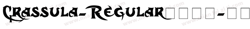 Crassula-Regular字体下载字体转换