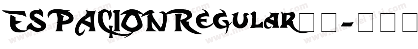 ESPACIONRegular字体字体转换