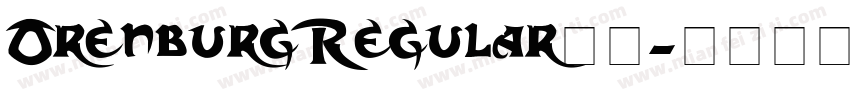 OrenburgRegular字体字体转换