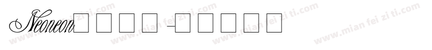 Neoneon英文字体字体转换