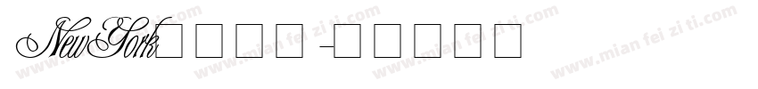 NewYork英文字体字体转换