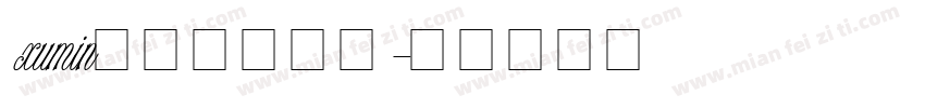 xumin英文手写字体字体转换