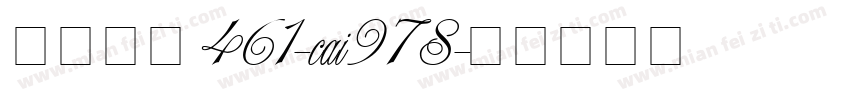 英文字体461-cai978字体转换