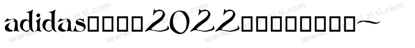 adidas阿迪达斯2022年世界杯球衣字体字体转换