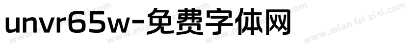 unvr65w字体转换