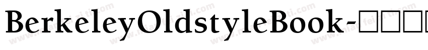 BerkeleyOldstyleBook字体转换