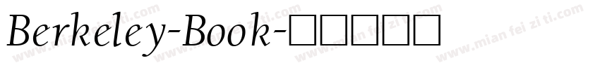 Berkeley-Book字体转换