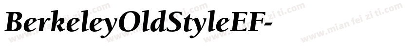 BerkeleyOldStyleEF字体转换