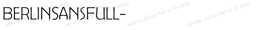 BerlinSansFull字体转换