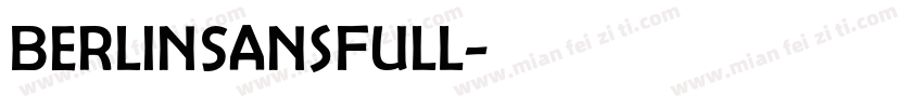 BerlinSansFull字体转换