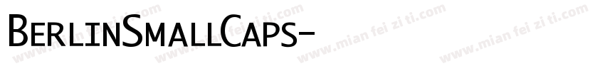 BerlinSmallCaps字体转换