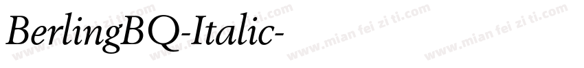 BerlingBQ-Italic字体转换