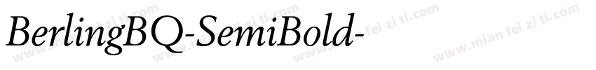 BerlingBQ-SemiBold字体转换