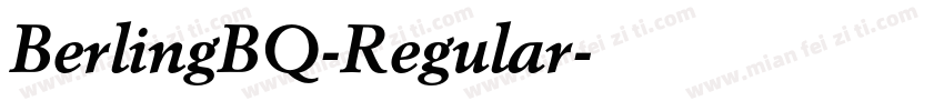 BerlingBQ-Regular字体转换