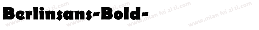 Berlinsans-Bold字体转换