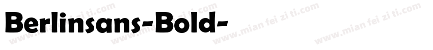 Berlinsans-Bold字体转换