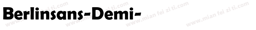 Berlinsans-Demi字体转换